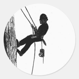 Kerstacadecadeau voor chirurg Arborist Ronde Sticker