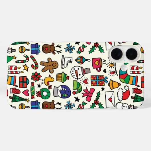 Kerstaccent ontwerp Case-Mate iPhone case (Achterkant (horizontaal))