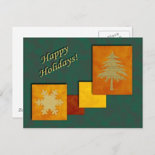 Kerstaccenten  Briefkaart (Voorkant / Achterkant)