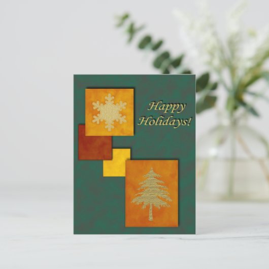 Kerstaccenten  Briefkaart (Staand voorkant)