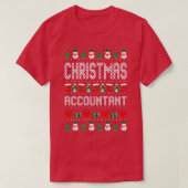 Kerstaccountant, Sweater Pattern T-shirt (Design voorkant)