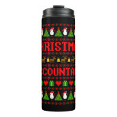 kerstaccountant thermosbeker (Voorkant)