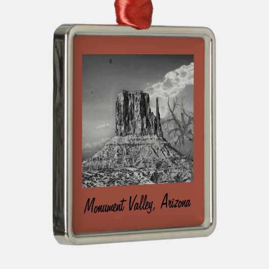 Kerstach van Monument voor vallei Metalen Ornament (Rechts)