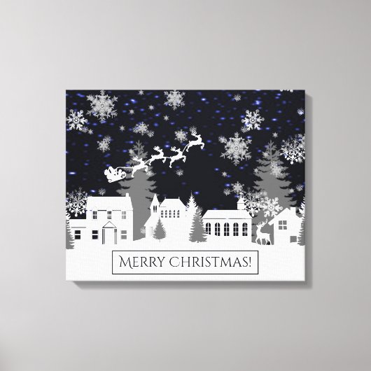 Kerstachcanvas afdrukken (Voorkant)