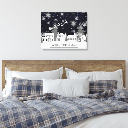 Kerstachcanvas afdrukken (Insitu (Slaapkamer))