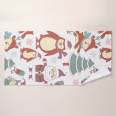 Kerstachtergrond Badhanddoek (Badhanddoek)