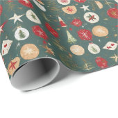 Kerstachtergrond Cadeaupapier (Rol Hoek)