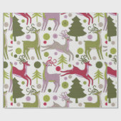 Kerstachtergrond Cadeaupapier (Vlak)
