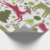 Kerstachtergrond Cadeaupapier (Hoek)