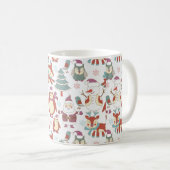 Kerstachtergrond Koffiemok (Voorkant rechts)