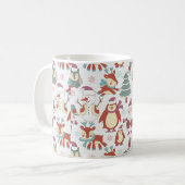 Kerstachtergrond Koffiemok (Voorkant links)