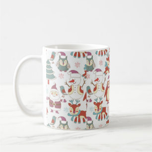 Kerstachtergrond Koffiemok