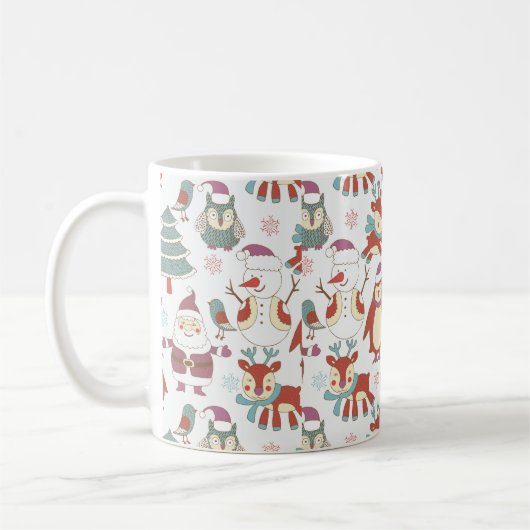 Kerstachtergrond Koffiemok (Links)