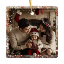 Kerstachtergrond | Minimale familiefoto