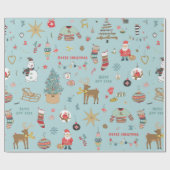 Kerstachtergrond, naadloos inpakken van papier (Vlak)