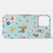 Kerstachtergrond, naadloos inpakken van papier Case-Mate iPhone case (Achterkant (horizontaal))