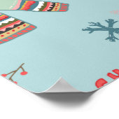 Kerstachtergrond, naadloos inpakken van papier poster (Hoek)