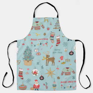 Kerstachtergrond, naadloos inpakken van papier schort