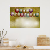 Kerstachtergrond Poster (Keuken)