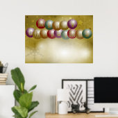 Kerstachtergrond Poster (Thuiskantoor)