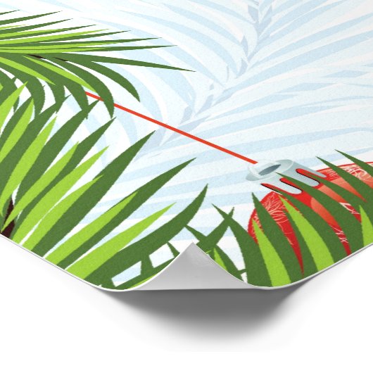 Kerstachtergrond Poster (Hoek)