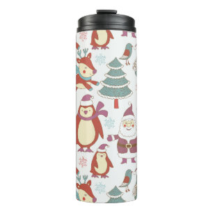 Kerstachtergrond Thermosbeker