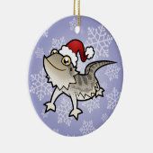 Kerstachtige draak / Rankins Dragon Keramisch Ornament (Rechts)