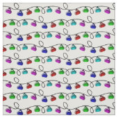 Kerstachtige kerstlampjes - Wit Stof (Swatch)