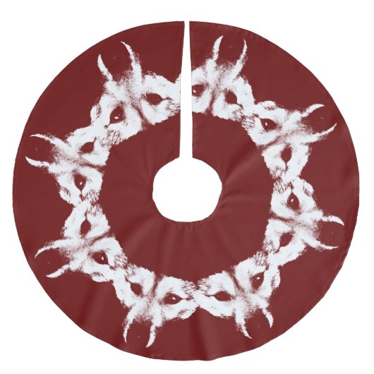 Kerstachtige rok Wolf Pup Tree Skirt Kerstboom Rok (Voorkant)