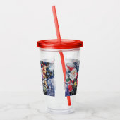 Kerstacryltumbler Happy Friends - Fun Acryl Drinkbeker (Links)