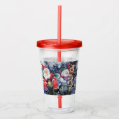 Kerstacryltumbler Happy Friends - Fun Acryl Drinkbeker (Voorkant)