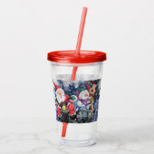 Kerstacryltumbler Happy Friends - Fun Acryl Drinkbeker (Achterkant)