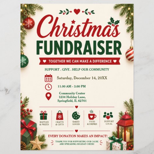 Kerstactie Flyer (Voorkant)