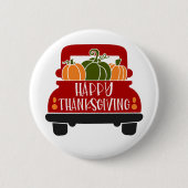 Kerstactie-vrachtwagen Ronde Button 5,7 Cm (Voorkant)