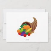 Kerstactieturkey Feestdagenkaart (Achterkant)