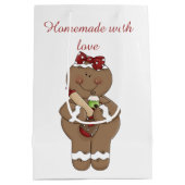 Kerstadebrood homemade met liefde medium cadeauzakje (Achterkant)
