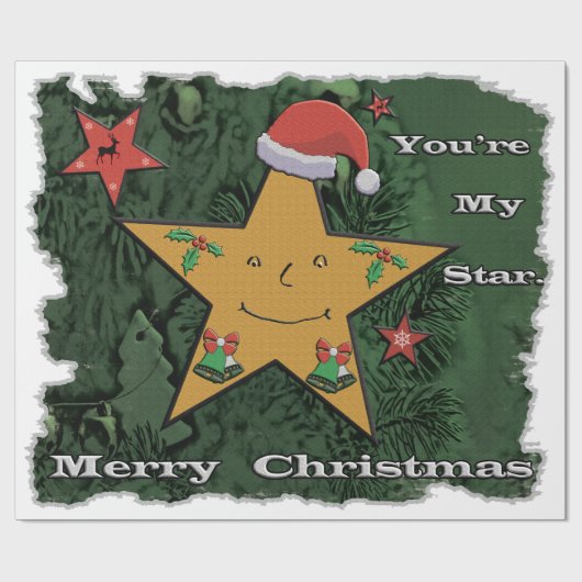 Kerstadebroodster Cadeaupapier (Vlak)