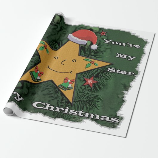 Kerstadebroodster Cadeaupapier (Uitgerold)