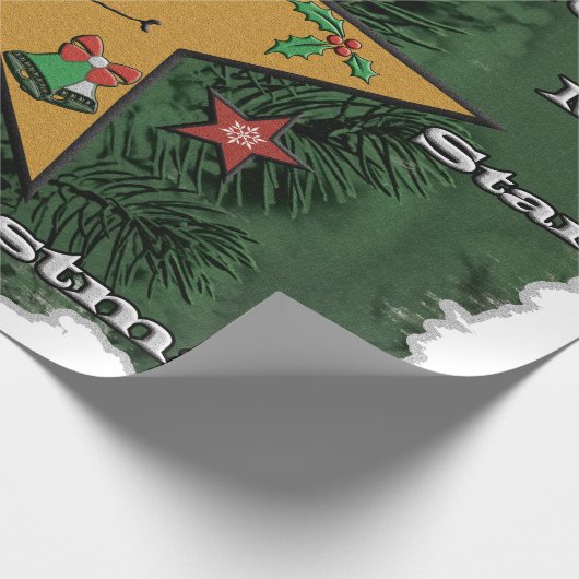 Kerstadebroodster Cadeaupapier (Hoek)