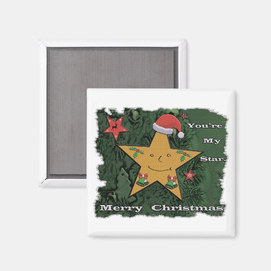 Kerstadebroodster Magneet (Voorkant / Achterkant)