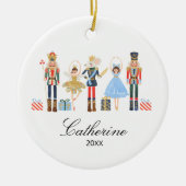 Kerstadecor van de Nutcracker Keramische versierin Keramisch Ornament (Voorkant)