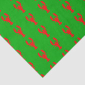 Kerstadecor voor de groene en rode kust tissuepapier (Detail)