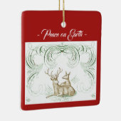 Kerstadekeramisch sieraadbord keramisch ornament (Rechts)