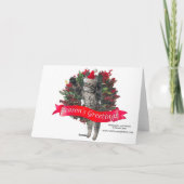 Kerstadelaar Notitiekaartje (Achterkant)