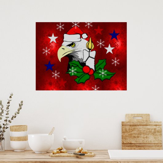 Kerstadelaar Poster (Keuken)