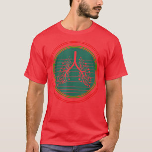 Kerstademhalingstherapie RT Lung Kerstmis Li T-shirt