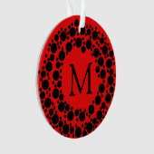 Kerstademonogram Ornament (voorkant)