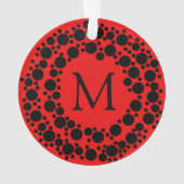 Kerstademonogram Ornament (achterkant)