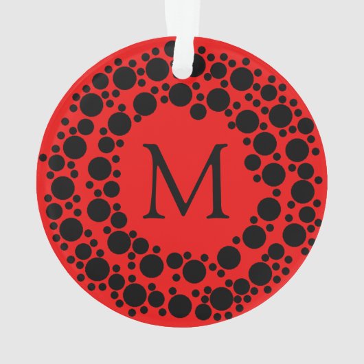 Kerstademonogram Ornament (achterkant)