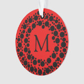 Kerstademonogram Ornament (voorkant)